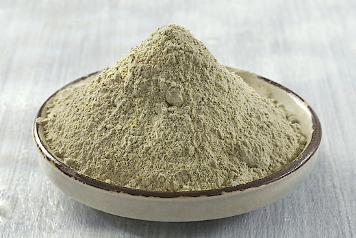 bowl of bentonite clay