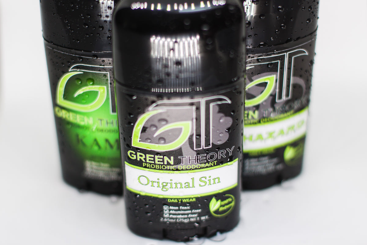 Green Theory Naturals aluminum-free probiotic deodorant sticks
